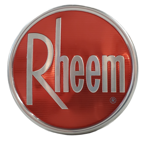 CENTER CAP NAME PLATE- RHEEM RA20 & RP20